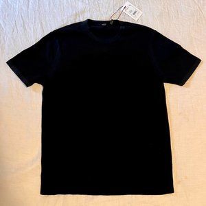 Theory Men's Black Ribbed Short-Sleeved Sweater in Large (Tags on!)